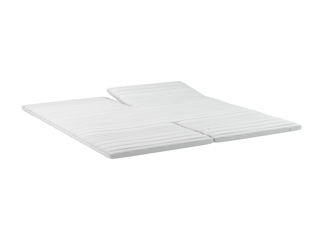 Kampagne Triton EF BoxElevation 180 x 200/210 cm, Split Topmadras, Eg ben, inkl levering og montering - Moonbeds